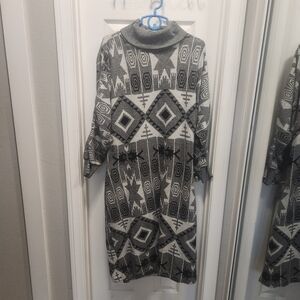 Jack murphy vintage southwestern print sweater dress size s?m?